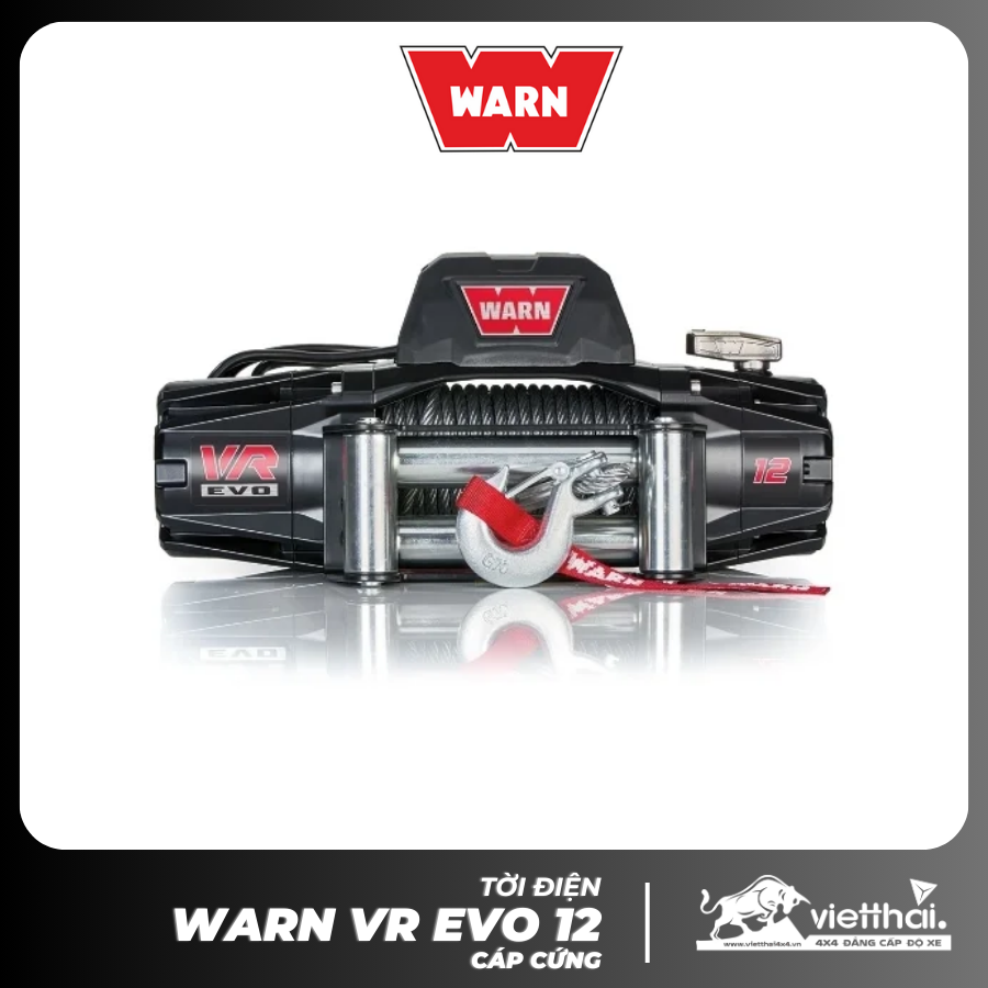Tời Warn VR EVO 12 cáp cứng